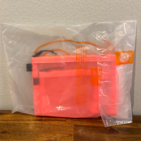 Baboon to the Moon - Monomesh Pouch Set in Neon Punch (Orange/Peach) - Picture 3 of 3